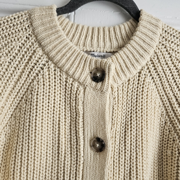 Madewell Rib Raglan Sleeve Cardigan - Picture 4 of 6